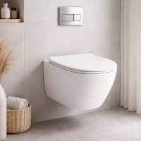 JU18/F85 Juniper Унітаз підвісний турбозмив Vertigo flush,  білий (1 сорт) SIMAS