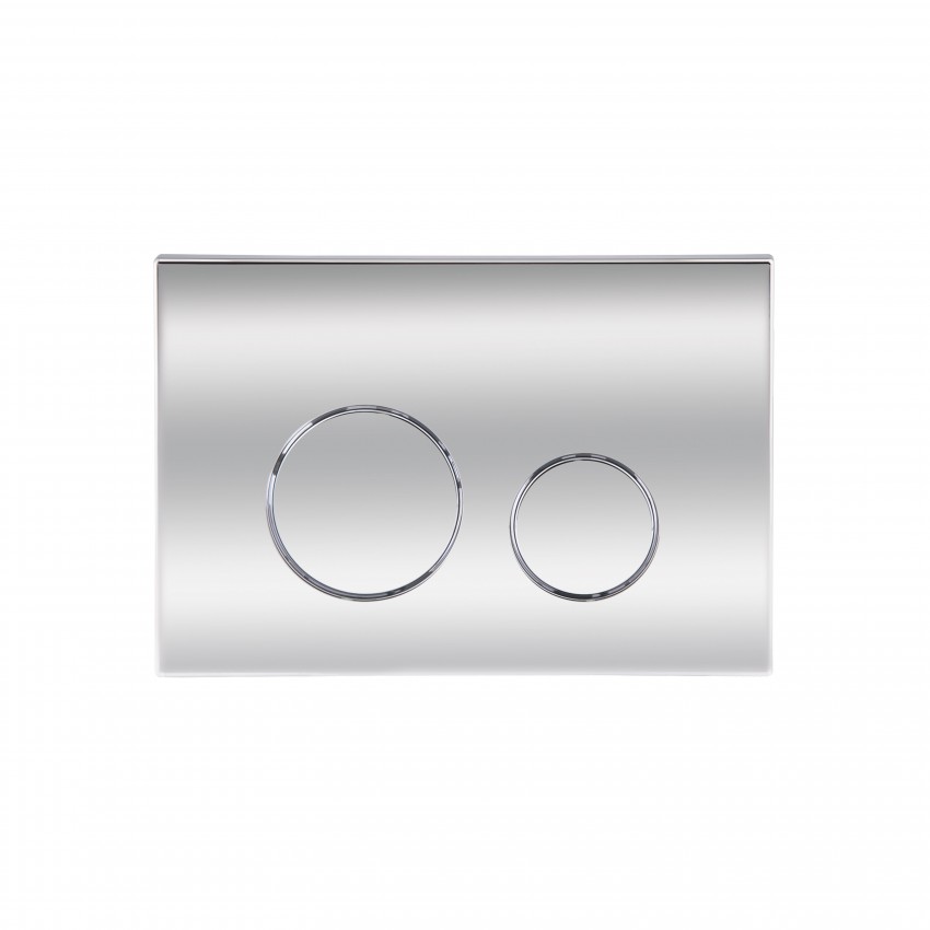 Клавіша змиву Nest 150x220x13 мм, Chrome, кругла QT0111M11112CRM Qtap QTAP