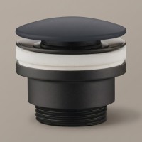 PIL01NM(BA) донний клапан, чорний матовий/ колір кришки Basalto (1 сорт) CIELO