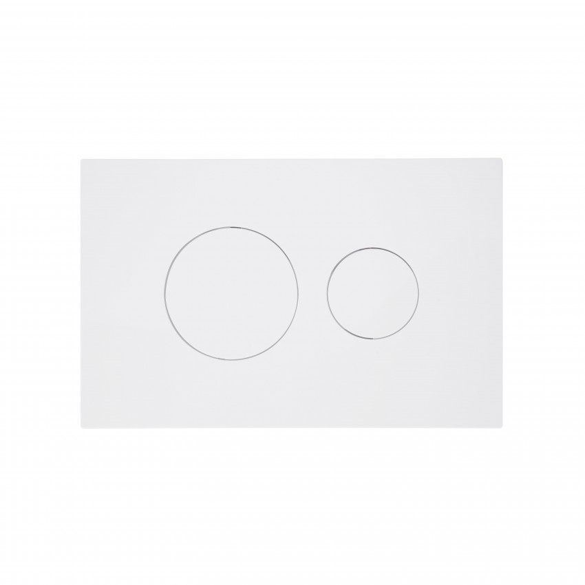 Клавіша змиву Standard 152x236x28 мм, White, кругла QTSTD164W49468 Qtap QTAP