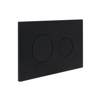 Клавіша змиву Standard 152x236x28 мм, Matt Black, кругла QTSTD164BLM49470 Qtap QTAP фото 2