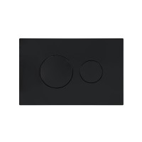 Клавіша змиву Standard 152x236x28 мм, Matt Black, кругла QTSTD164BLM49470 Qtap QTAP