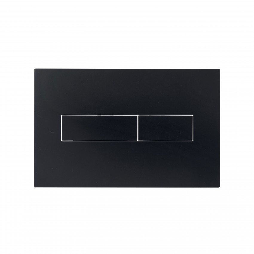 Клавіша змиву Standard 152x236x28 мм, Matt Black, лінійна QTSTD164BLM49473 Qtap QTAP