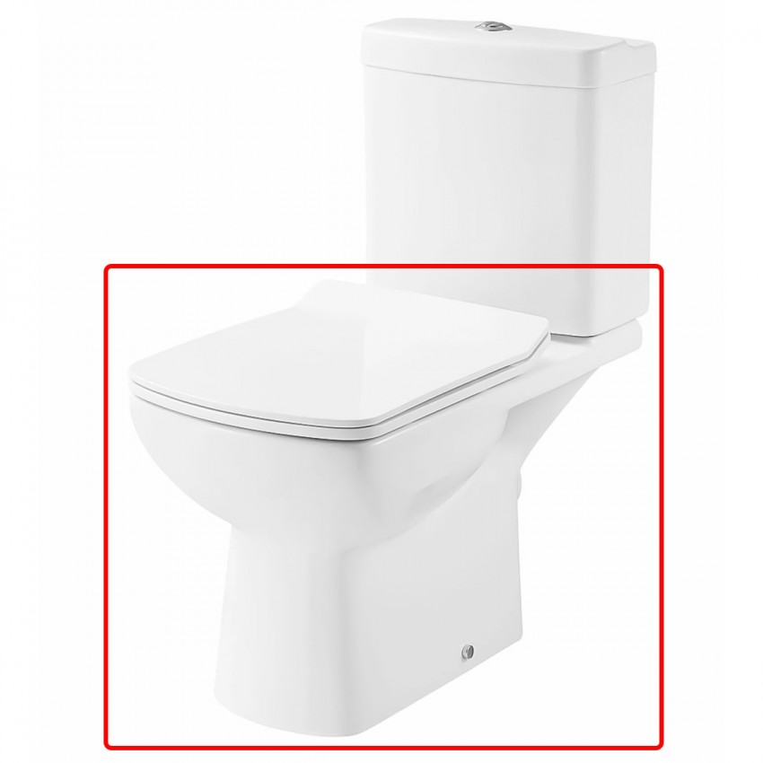 3111123 COMFORT Унітаз без кришки та бачка до компакту 3110123 (1 сорт) DEVIT