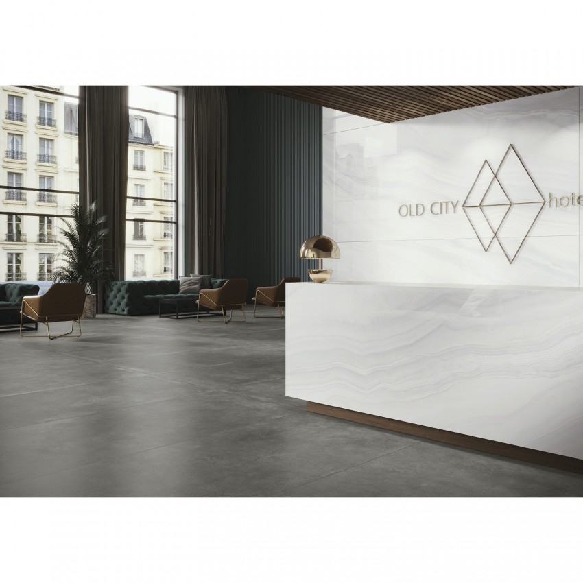 GRES MODERN CONCRETE SILKY CRISTAL GRAPHITE LAPP (1 сорт) CERRAD фото 3