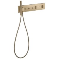 12572140 AXM ShowerComposition Термостатичний змішувач прихованого монтажу на 3 функції, brushed bronze AXOR фото 1