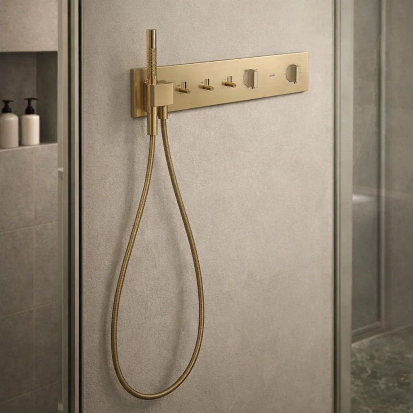 12572140 AXM ShowerComposition Термостатичний змішувач прихованого монтажу на 3 функції, brushed bronze (1 сорт) AXOR фото 2