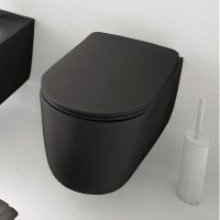 5315 31Nolita Унітаз,  безобідковий підвісний з системою noise clean , чорний матовий (1 сорт)