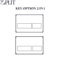 E10006 Hidden Flash Button Whisper M2  CWGS(Geberit Sigma type2) (1 сорт) EDPLIT фото 3