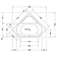 700137000000000 D-code  Ванна 1400x1400mm (1 сорт) DURAVIT фото 4