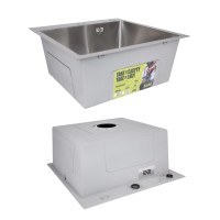 Акційний набір Lidz: мийка H5050H інтегрована Decor Honeycomb 2,5/0,5 мм LDH5050DEC48365 + Змішувач Aria для кухні з гнучким виливом (k35) Grey LIDZ фото 3