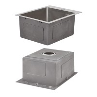 Акційний набір Lidz: мийка H4050 інтегрована Brushed Steel 3,0/1,0 мм + Змішувач Aria для кухні з гнучким виливом (k35) Grey LIDZ фото 3