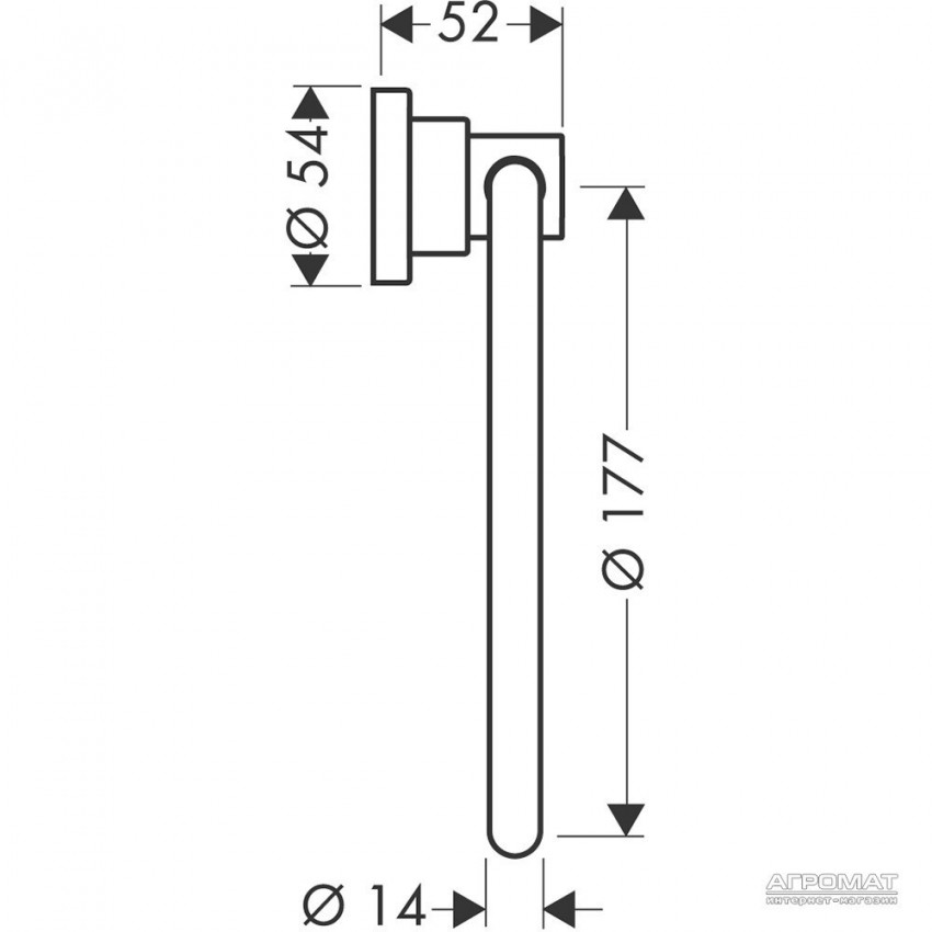 41721000 Citterio Тримач-кільце д/рушника (1 сорт) AXOR фото 1
