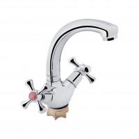 Змішувач для кухні Lamb 272F, Chrome двовентильний LDLAM272FCRM22018 Lidz LIDZ