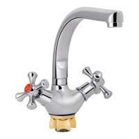 Змішувач для кухні Lamb 276F, Chrome двовентильний LDLAM276FCRM22019 Lidz LIDZ