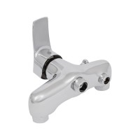 Змішувач для ванни Anny 0051, Chrome (k40) з довгим поворотним виливом та душовим гарнітуром LD43790051CRM35128 Lidz LIDZ фото 3
