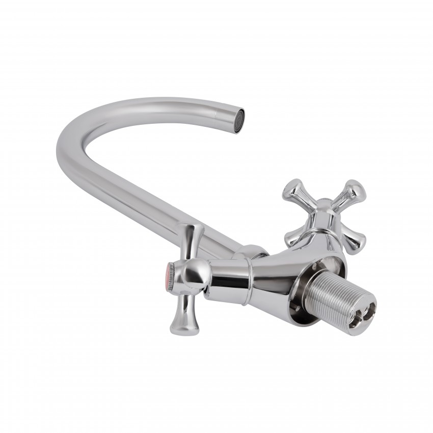 Змішувач для кухні Lamb 278F, Chrome двовентильний LDLAM278FCRM35071 Lidz LIDZ фото 4
