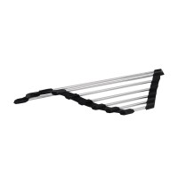Сушарка на кухонну мийку кутова Acsis LA16 Black, кругла основа, для посуду 430х70х10 мм LDACSLA16BLM49769 Lidz LIDZ фото 3