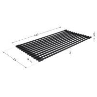 Сушарка на кухонну мийку Acsis LA04 Black, квадратна основа, для посуду 430х216 мм LDACSLA04BLM49762 Lidz LIDZ фото 1