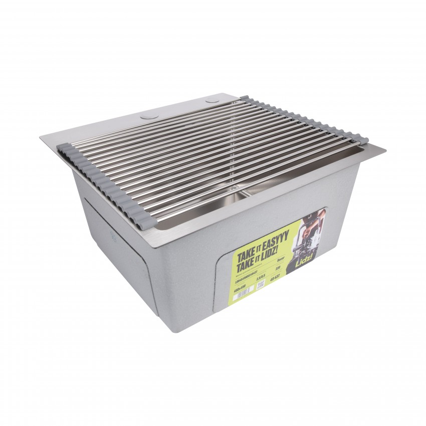 Сушарка на кухонну мийку Acsis LA01 Gray, кругла основа, для посуду 440х320 мм LDACSLA01GRA49779 Lidz LIDZ фото 4