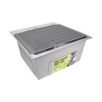 Сушарка на кухонну мийку Acsis LA05 Gray, квадратна основа, для посуду 430х303 мм LDACSLA05GRA49763 Lidz LIDZ фото 4