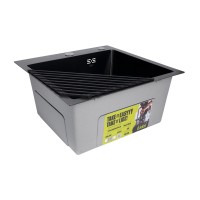 Сушарка на кухонну мийку кутова Acsis LA18 Black, квадратна основа, для посуду 430х70х10 мм LDACSLA18BLM49771 Lidz LIDZ фото 4
