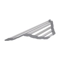 Сушарка на кухонну мийку кутова Acsis LA19 Gray, плоска основа, для посуду 430х175х10 мм LDACSLA19GRA49772 Lidz LIDZ фото 3
