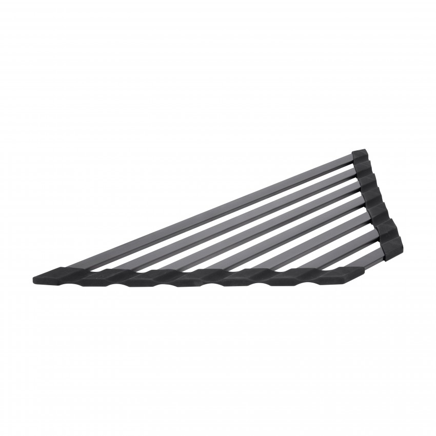 Сушарка на кухонну мийку кутова Acsis LA20 Black, плоска основа, для посуду 430х175х10 мм LDACS297BLM49773 Lidz LIDZ