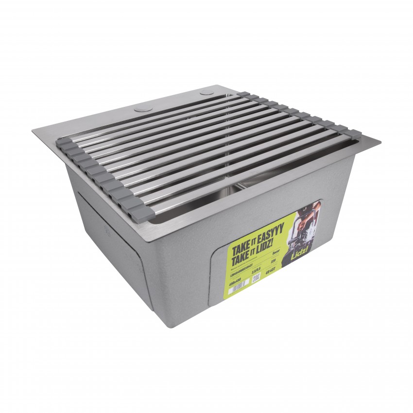 Сушарка на кухонну мийку Acsis LA13 Gray, плоска основа, для посуду 430х303 мм LDACSLA13GRA49767 Lidz LIDZ фото 4