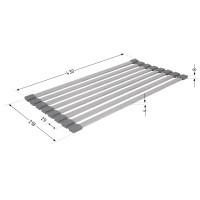Сушарка на кухонну мийку Acsis LA11 Gray, плоска основа, для посуду 430х216 мм LDACSLA11GRA49765 Lidz LIDZ фото 1