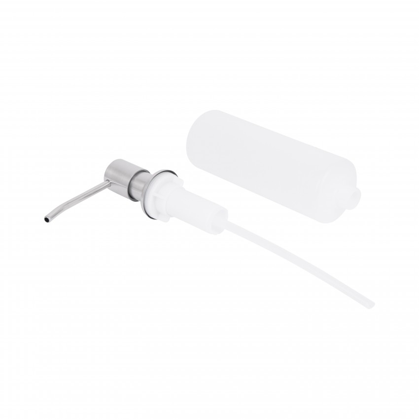 Дозатор для миючого засобу Acsis LA29 Brushed Steel, круглий LDACSLA29BRU49828 Lidz LIDZ фото 3