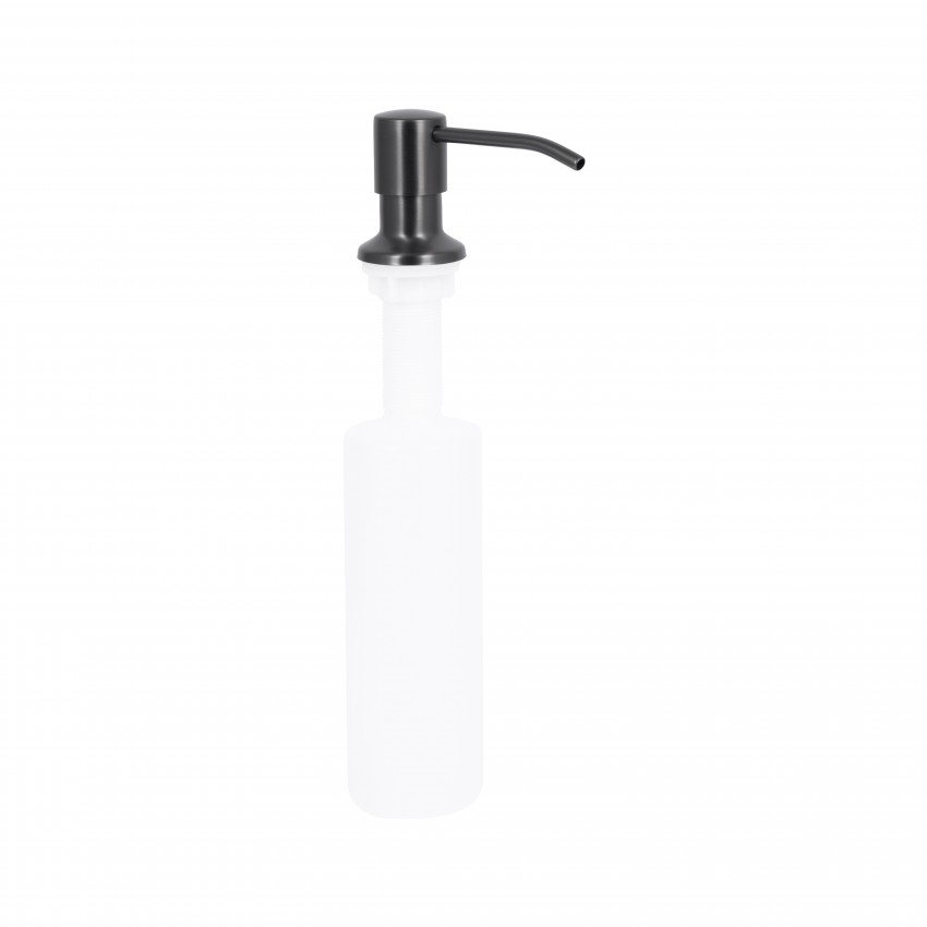 Дозатор для миючого засобу Acsis LA30 Brushed Black PVD, круглий LDACSLA30BLM49827 Lidz LIDZ