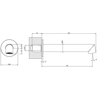 63603-030 INGRANAGGIO Вилив для ванни, Copper PVD (1 сорт) GESSI фото 2