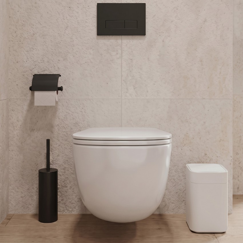 DFO1160111W Forma Унітаз підвісний 480x340x350mm з кришкою soft-close, Vortex Flush, білий глянець (1 сорт) DEVIT фото 2