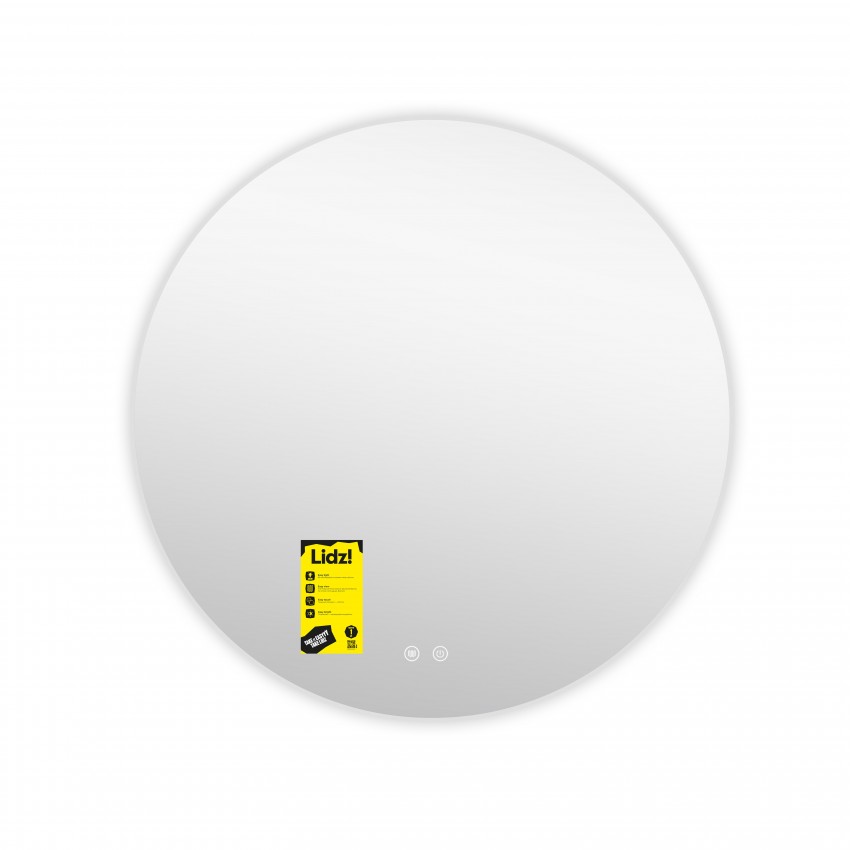 Дзеркало настінне Astra (AS1) R800 мм, кругле, з LED-підсвічуванням Touch, антизапотіванням, димером, рег. яскравості Lidz LIDZ фото 3