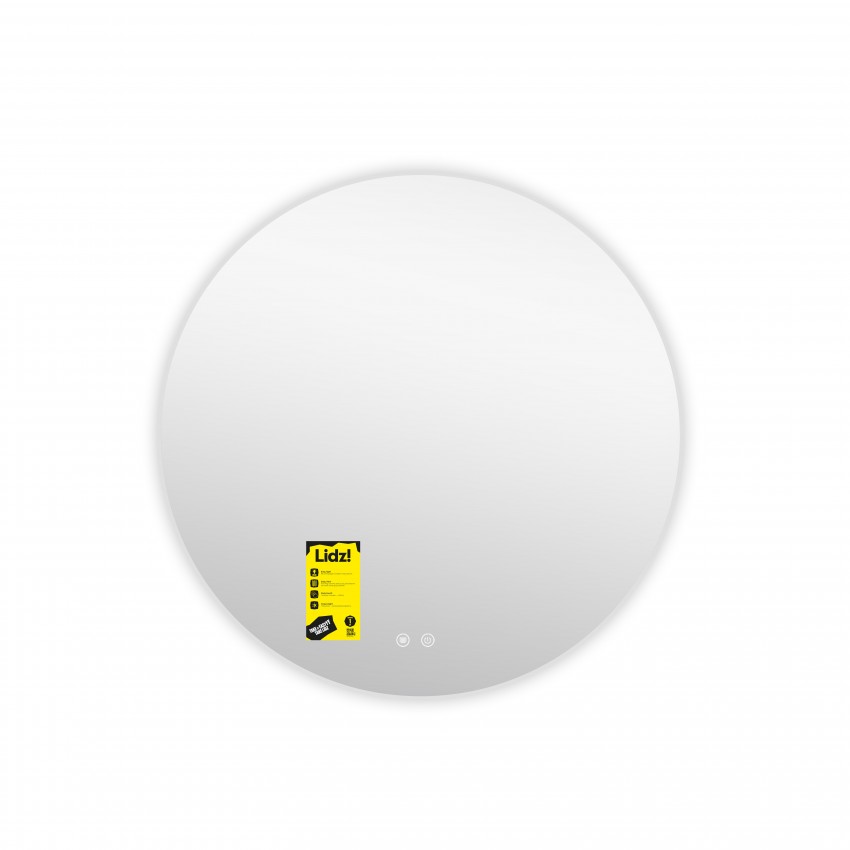 Дзеркало настінне Astra (AS1) R600 мм, кругле, з LED-підсвічуванням Touch, антизапотіванням, димером, рег. яскравості Lidz LIDZ фото 3