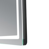 Дзеркало настінне Mideya (MI2) 800х600 мм, прямокутне з годинником, з LED-підсвіткою Touch, антизапотіванням, димером Qtap QTAP фото 4