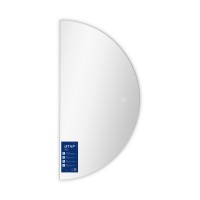 Дзеркало настінне Taurus (TA1) HR1200 мм, полукругле, з LED-підсвіткою Touch, антизапотіванням, димером, рег. темп. кольору (3000-6500K) Qtap QTAP фото 3