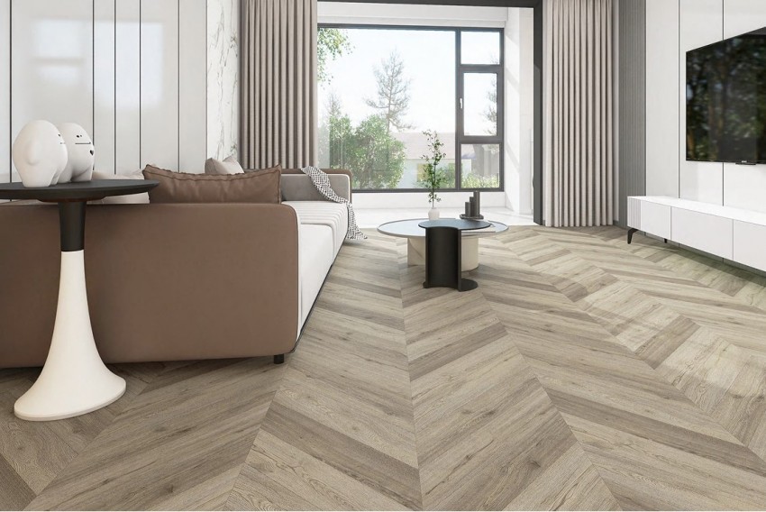 Вінілова підлога SPC BlissGround Chevron Line — Acapulco | 60×12,7 см | 5/0,5 мм BLISSGROUND