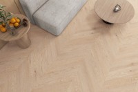 Вінілова підлога SPC BlissGround Chevron Line — Malibu Sunrise | 60×12,7 см | 5/0,5 мм BLISSGROUND