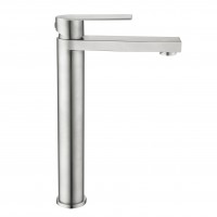 Змішувач для раковини високий Nexus 001FH, Nickel (k35)  LDNEX001FHNKS49185 Lidz LIDZ фото 3