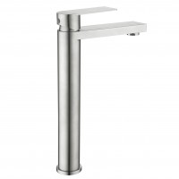 Змішувач для раковини високий Nexus 001FH, Nickel (k35)  LDNEX001FHNKS49185 Lidz LIDZ фото 2