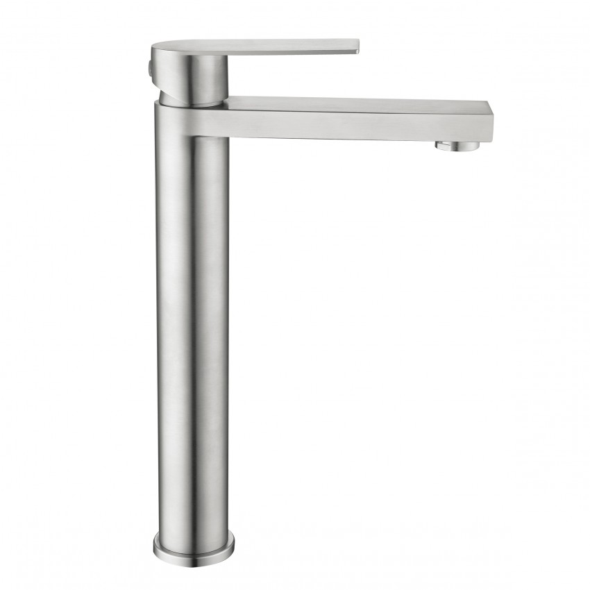 Змішувач для раковини високий Nexus 001FH, Nickel (k35)  LDNEX001FHNKS49185 Lidz LIDZ фото 3