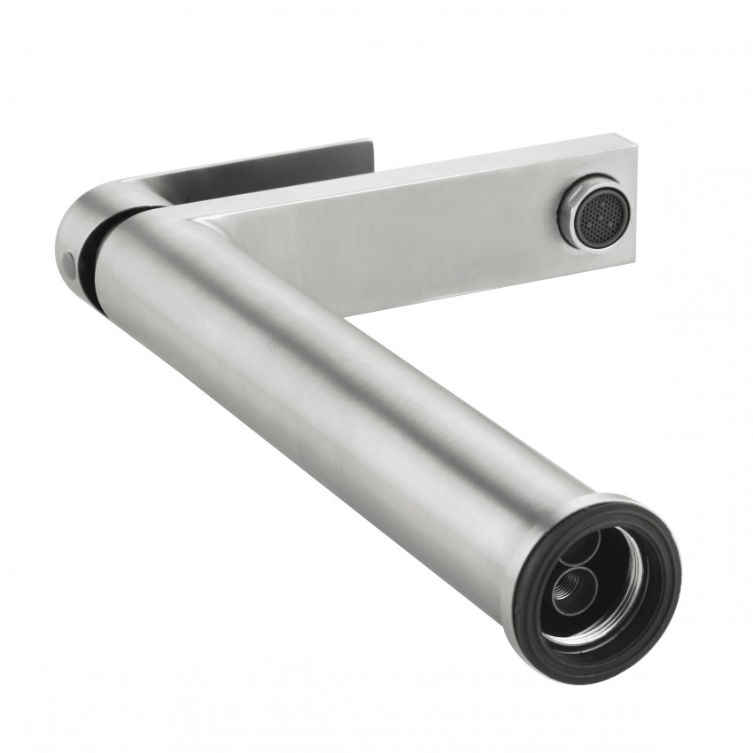 Змішувач для раковини високий Nexus 001FH, Nickel (k35)  LDNEX001FHNKS49185 Lidz LIDZ фото 4