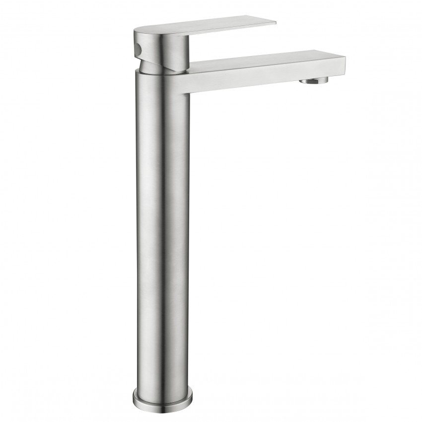 Змішувач для раковини високий Nexus 001FH, Nickel (k35)  LDNEX001FHNKS49185 Lidz LIDZ фото 2