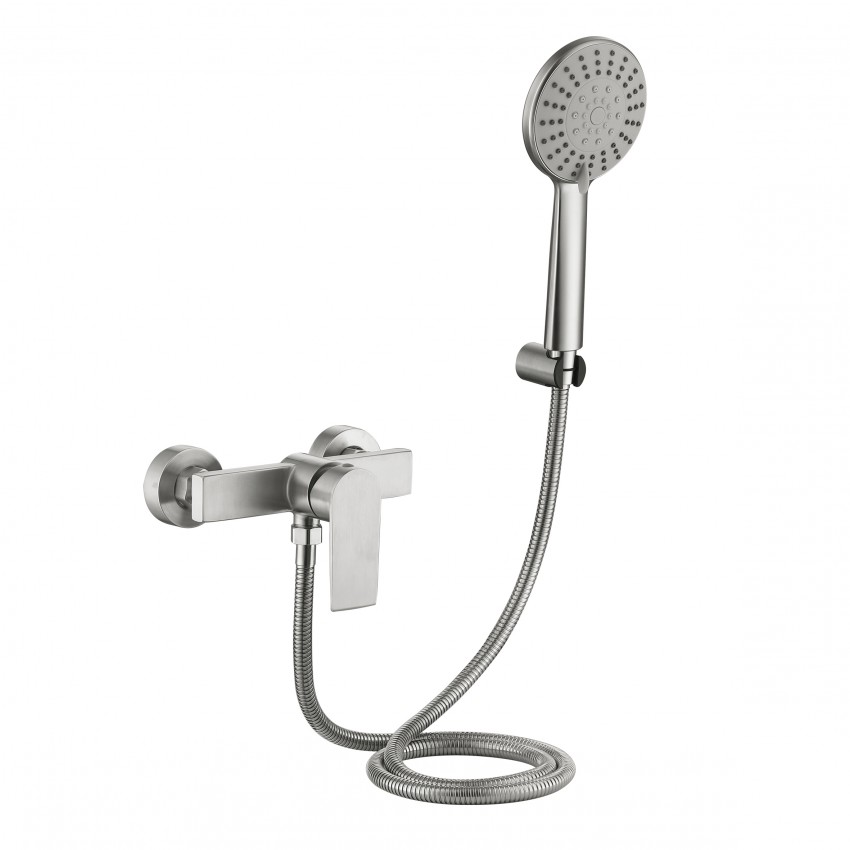 Змішувач для душу Nexus 010, Nickel (k35)  LDNEX010NKS49188 Lidz LIDZ