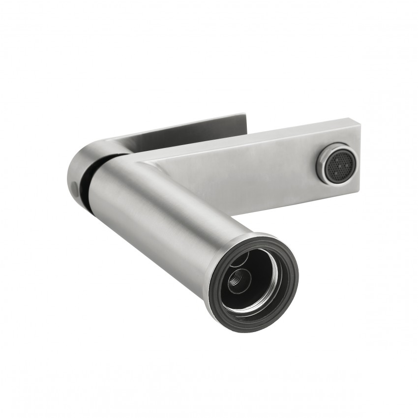 Змішувач для раковини низький Nexus 001F, Nickel (k35)  LDNEX001FNKS49184 Lidz LIDZ фото 4