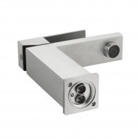 Змішувач для раковини низький Helix 001F, Nickel (k35)  LDHEL001FNKS49178 Lidz LIDZ фото 4