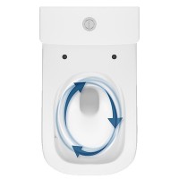 K681-063 Компакт 930 Remo Pro Square Tornado 011, приставний до стіни, безобідковий CleanOn, сидіння SLIM Duroplast із Softclose і ф-ією швидкого зняття, колір білий глянець (1 сорт) CERSANIT-С Україна фото 3