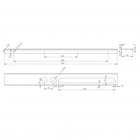 8053140W ART Полиця для аксесуарів 120, білий матовий (1 сорт) DEVIT фото 1